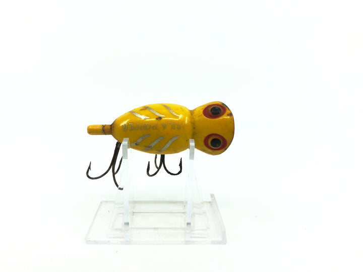 Arbogast Hula Popper Yellow Shore Early Plastic