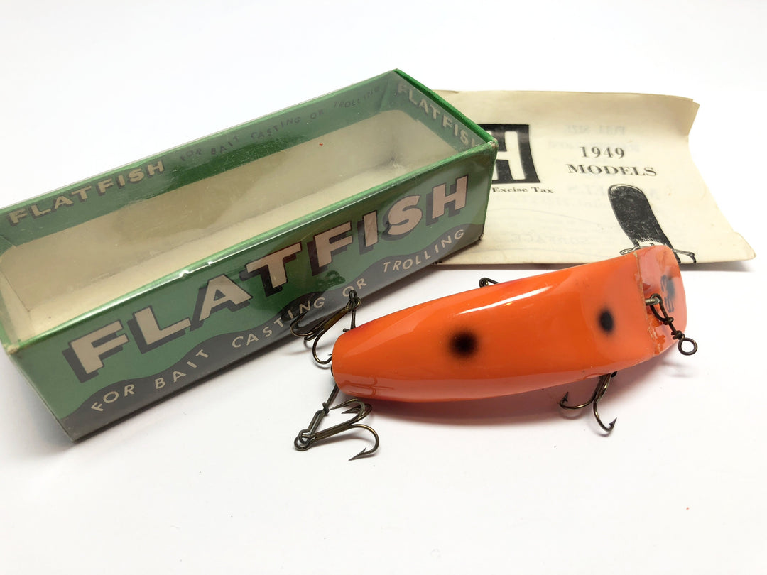 Helin Flatfish S3 Orange Color New in Box 1949 Model