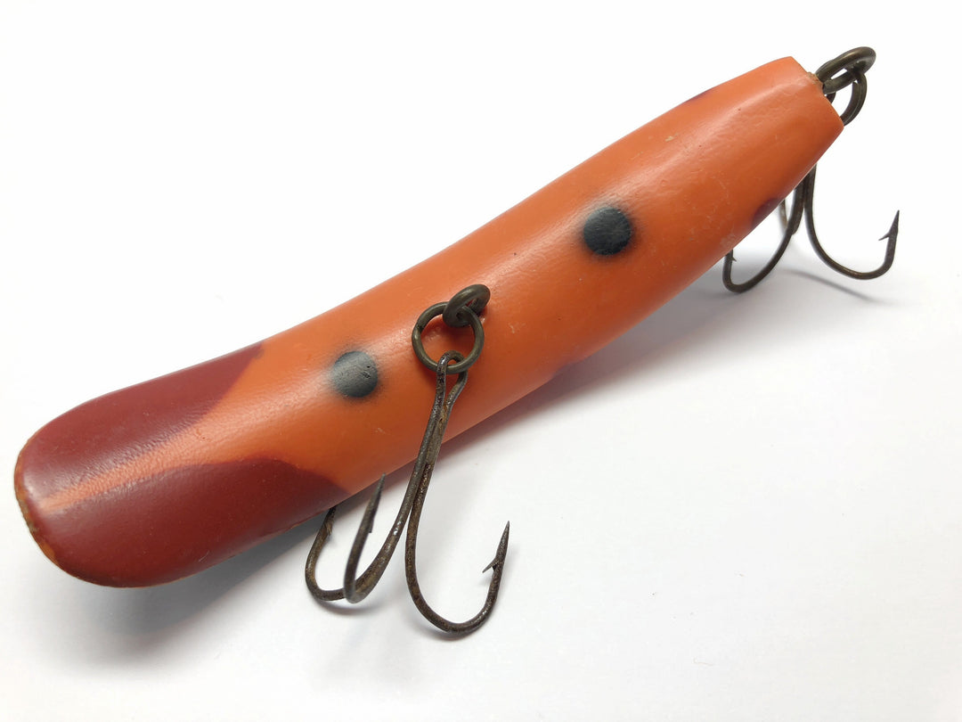 Helin T50 Musky Flatfish Orange with Black Stripe and Red Spots Color