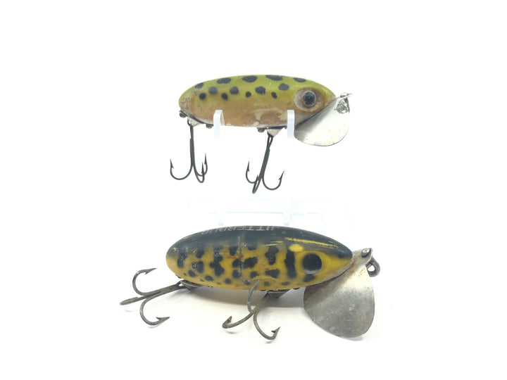 Two Arbogast Jitterbug Frogs Color