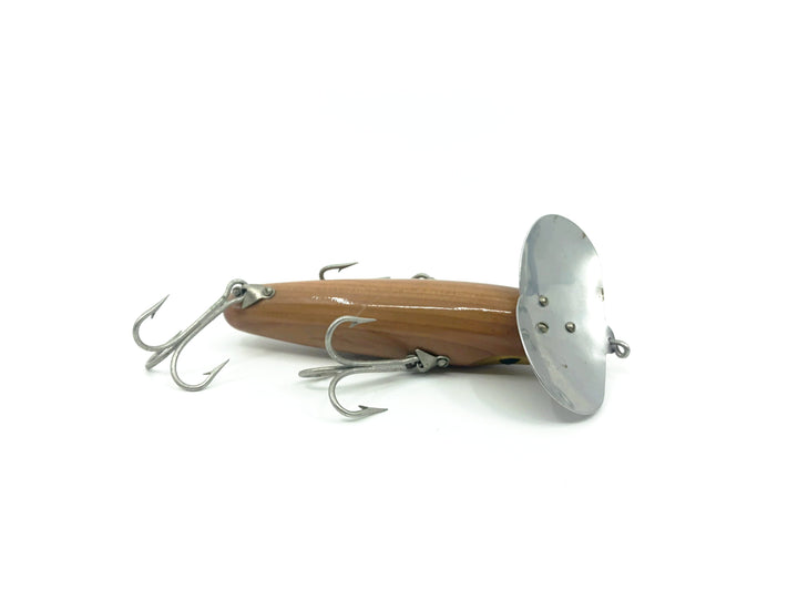 Arbogast 3-Hook Musky Jitterbug - Wooden Cedar (Natural) Bug Color