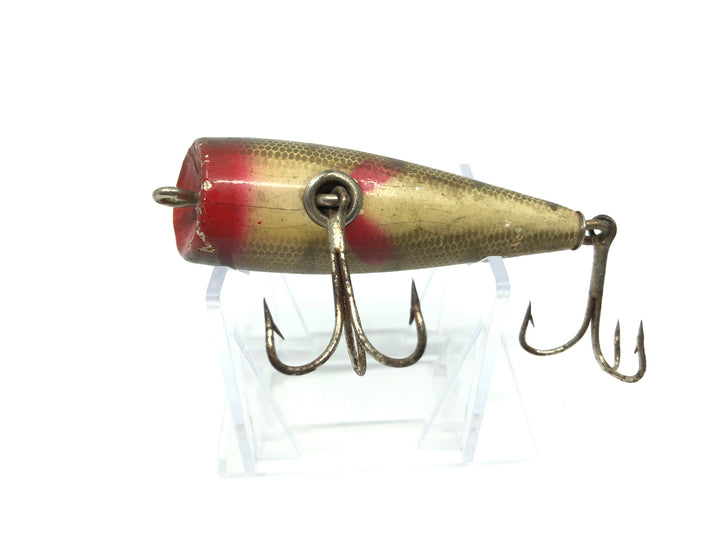 Creek Chub 3200 Plunker in Perch Color 3201 Wooden Lure Glass Eyes