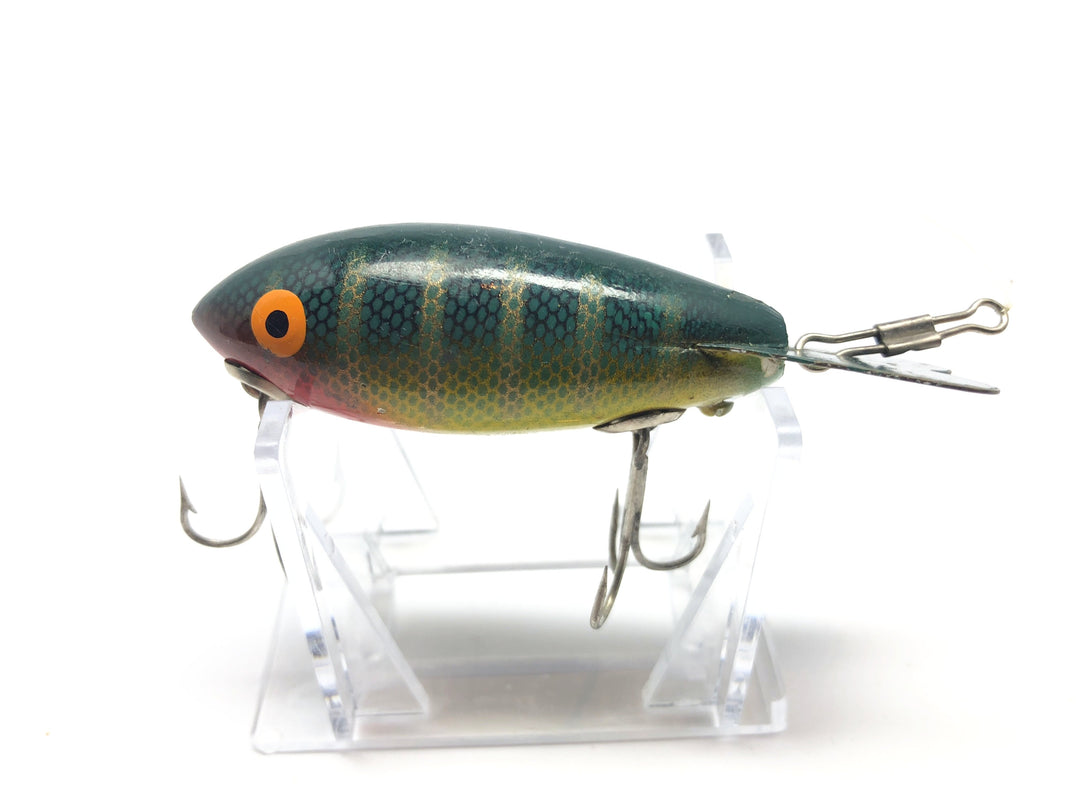 Bomber Wooden Lure in Green Perch Color 05