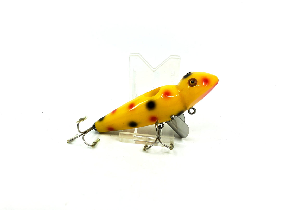 Plastic Image Quiver, Creek Chub Jigger Imitation New in Box Yellow Dots