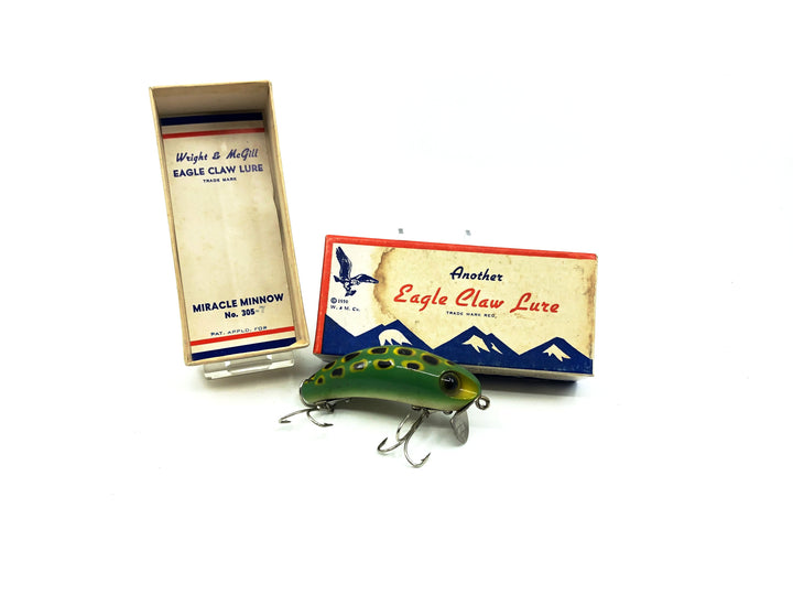 Eagle Claw Miracle Minnow Lure, Frog Color with Box by Wright & McGill.