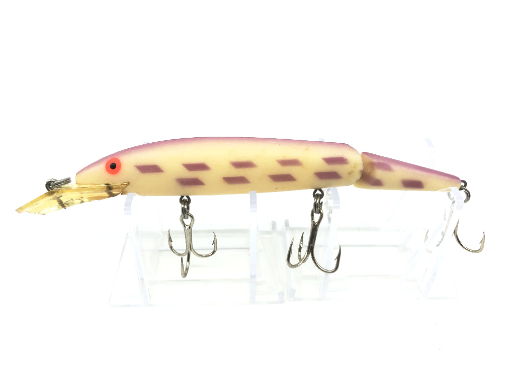 Rebel Fastrac Jointed Minnow 167-SS Glo Finish Purple Back Bars Color