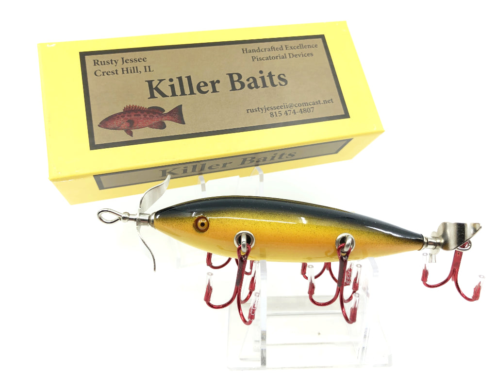 Rusty Jessee Killer Baits Model 150 Minnow in Black Sucker Color 2019