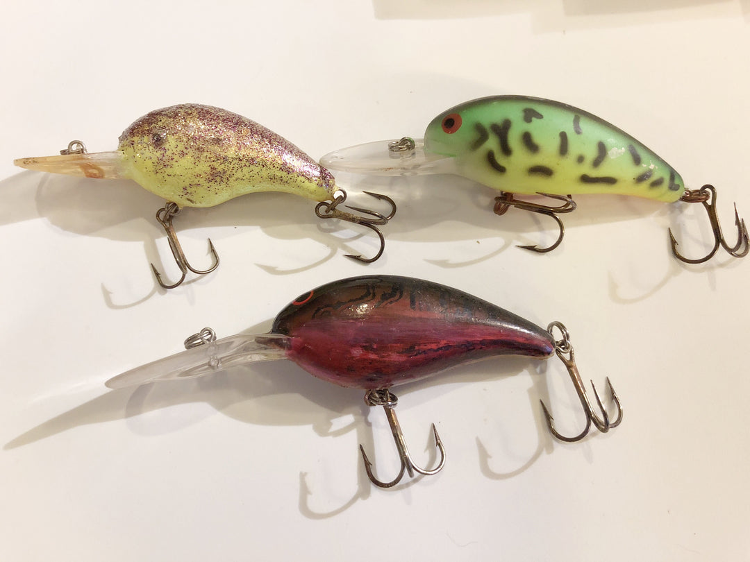 Misc Lot of Three Crank Baits.  Grab Bag Deal!