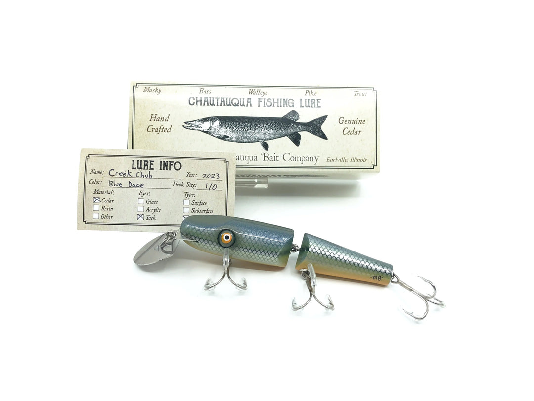 Chautauqua Jointed Creek Chub Lure in Blue Dace Color