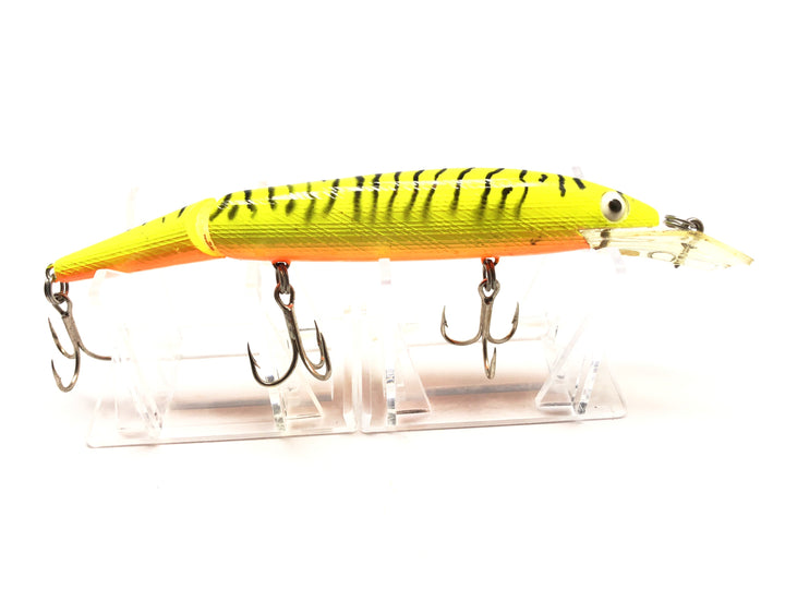 Vintage Rebel Fastrac Jointed Minnow Yellow Black Tiger Stripes Color