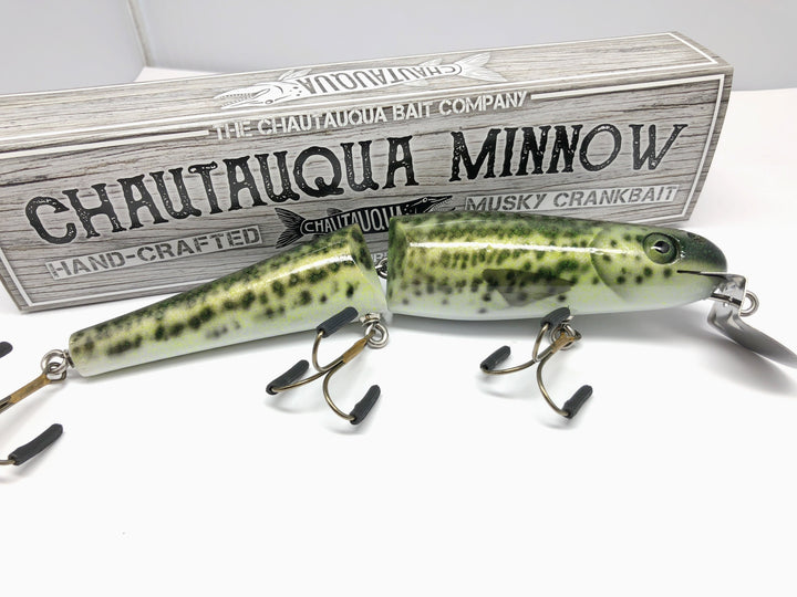 Jointed Chautauqua 8" Minnow Musky Lure Special Order Color "HD Calico"