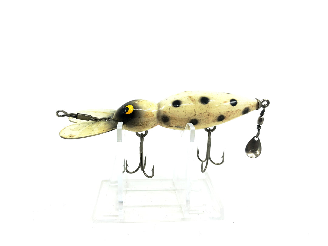 Whopper Stopper Hellbender, White/Black Dots Color