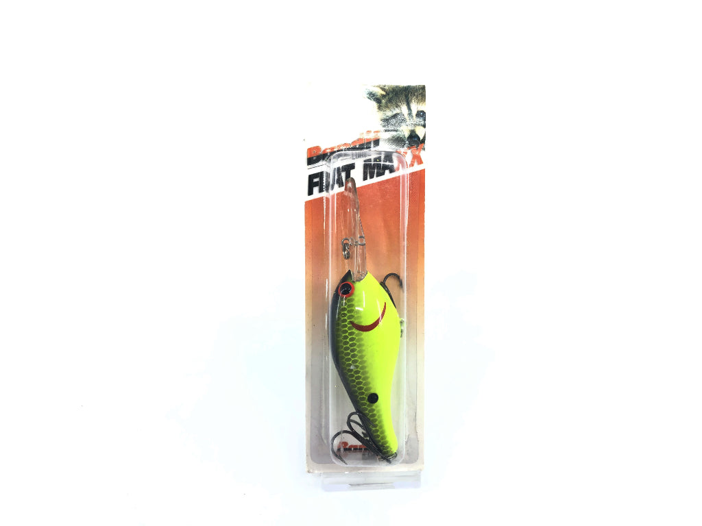 Bandit Flat Maxx Deep Series Chartreuse Black Back Scales Color New on Card