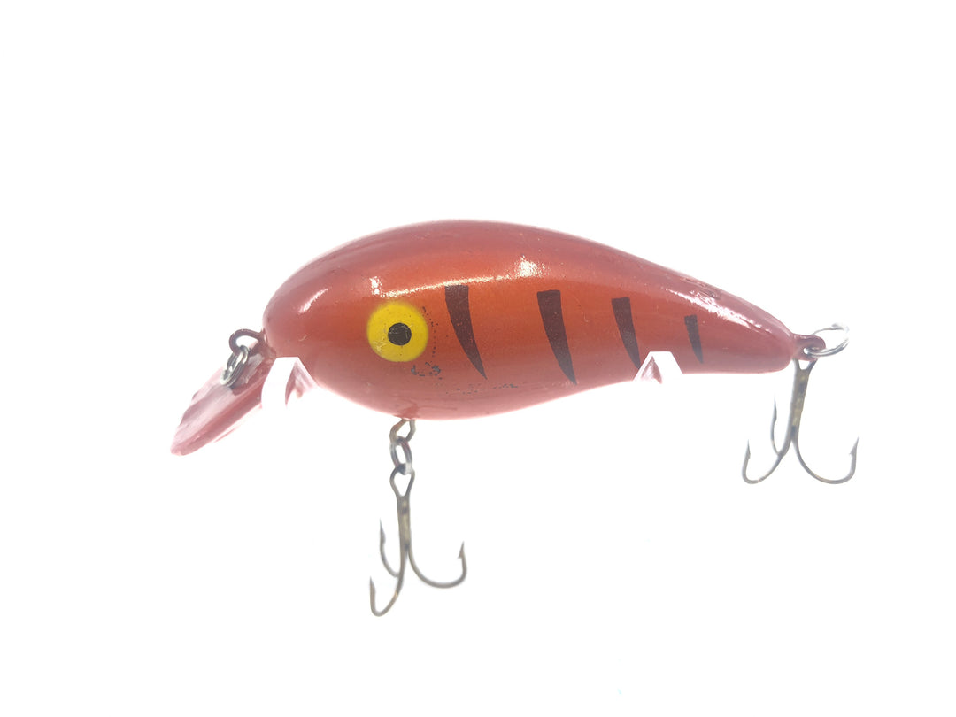 Orange Crankbait with Black Ribs