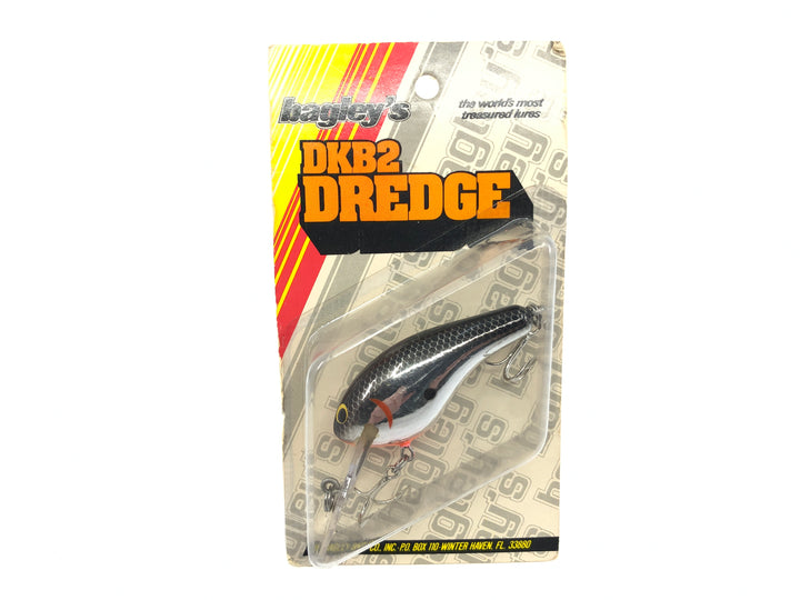 Bagley DKB2 DREDGE DKB2D-FBS Flash Black on Silver Color New on Card Old Stock Florida Bait