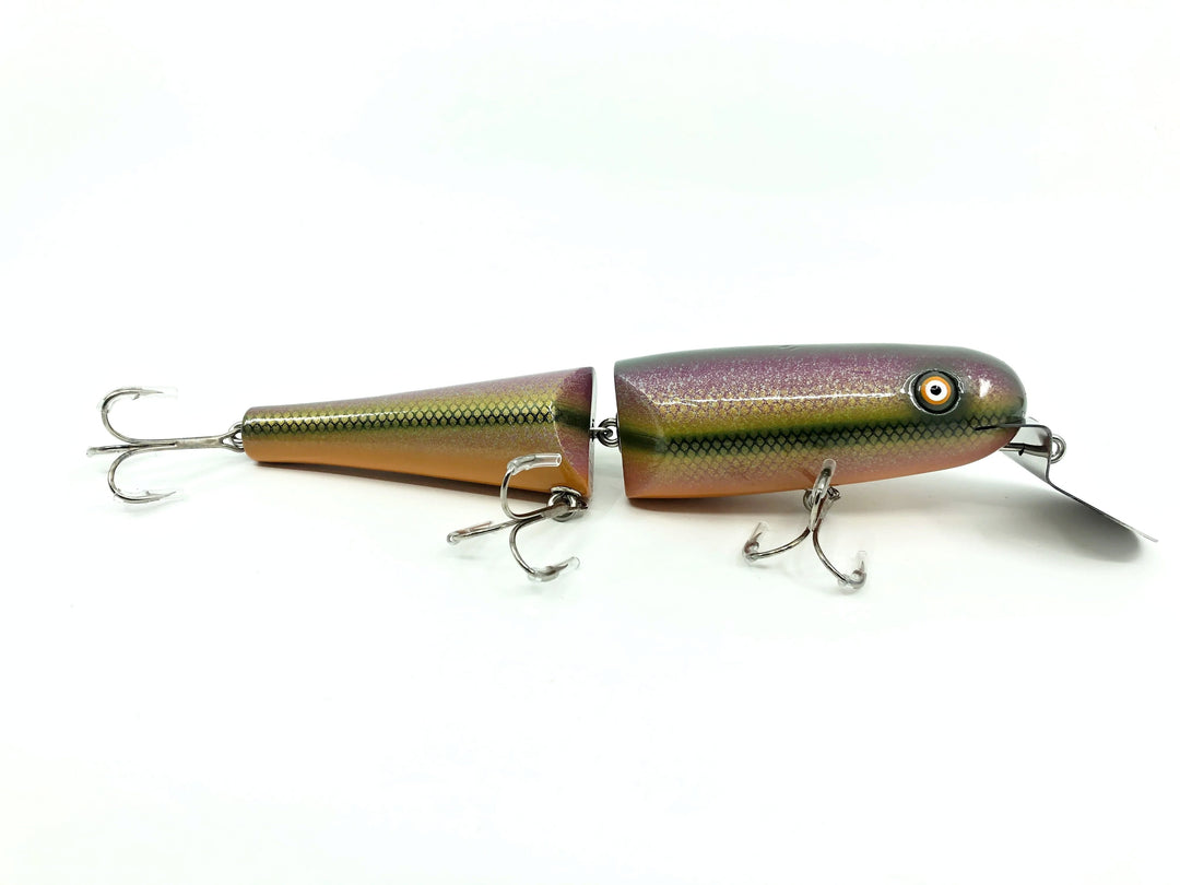 Jointed Chautauqua 8" Minnow Musky Lure Purple Dace Color