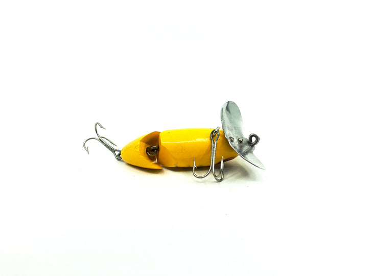 Arbogast Jointed Jitterbug, Yellow/Shore Color