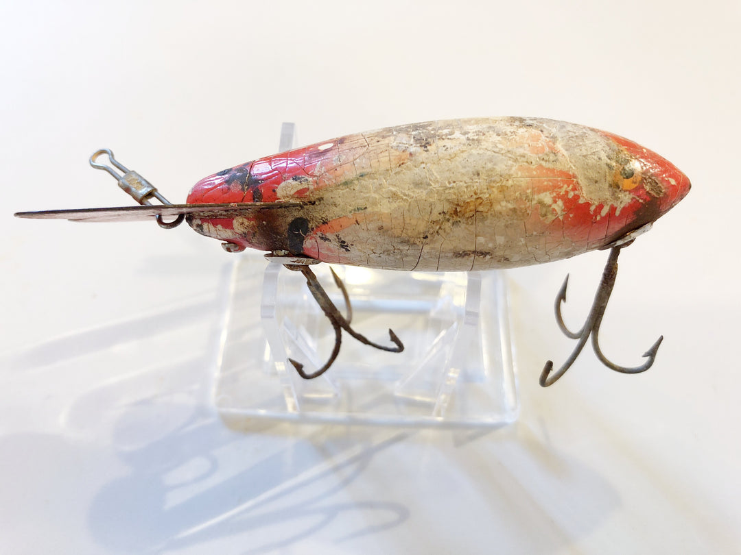 Bomber Red White Red Wooden Lure 600 Series