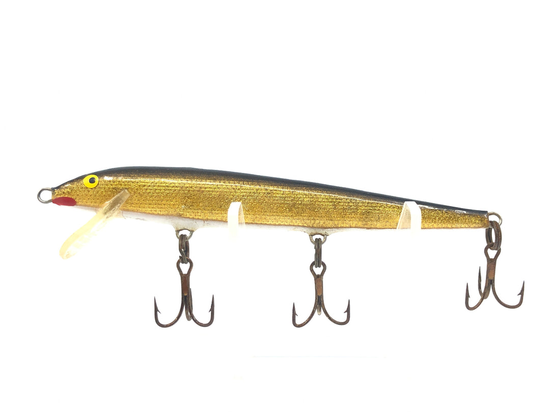 Vintage Rapala Floating Minnow Black and Gold