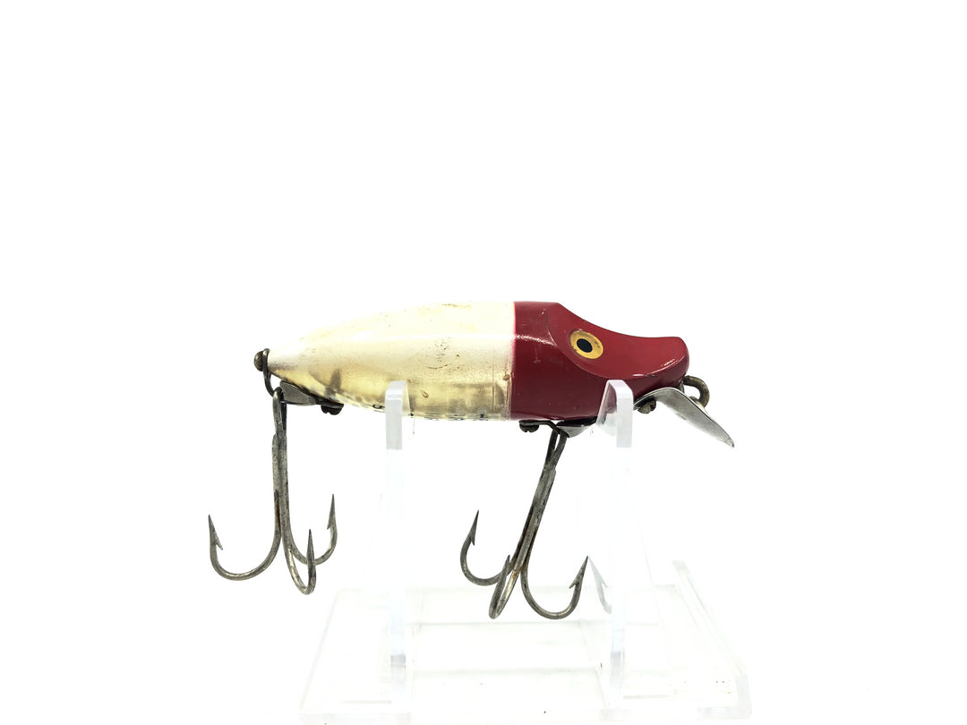 Heddon River Runt Spook Sinker 9110 RH Red Head White Color