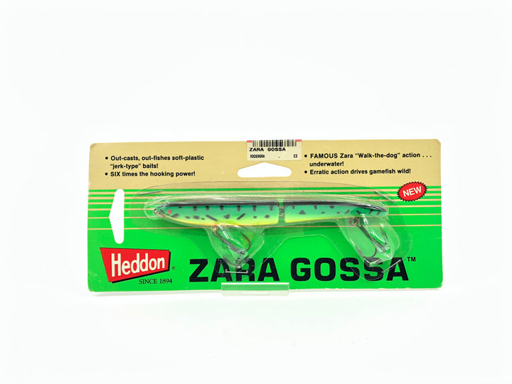 Heddon Zara Gossa Fire Tiger Color New on Card