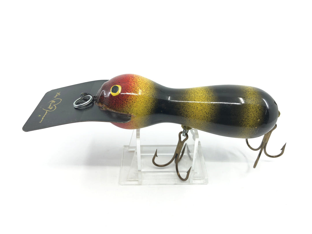 Len Hartman Musky Bug in Bumble Bee or Jail Bird Color