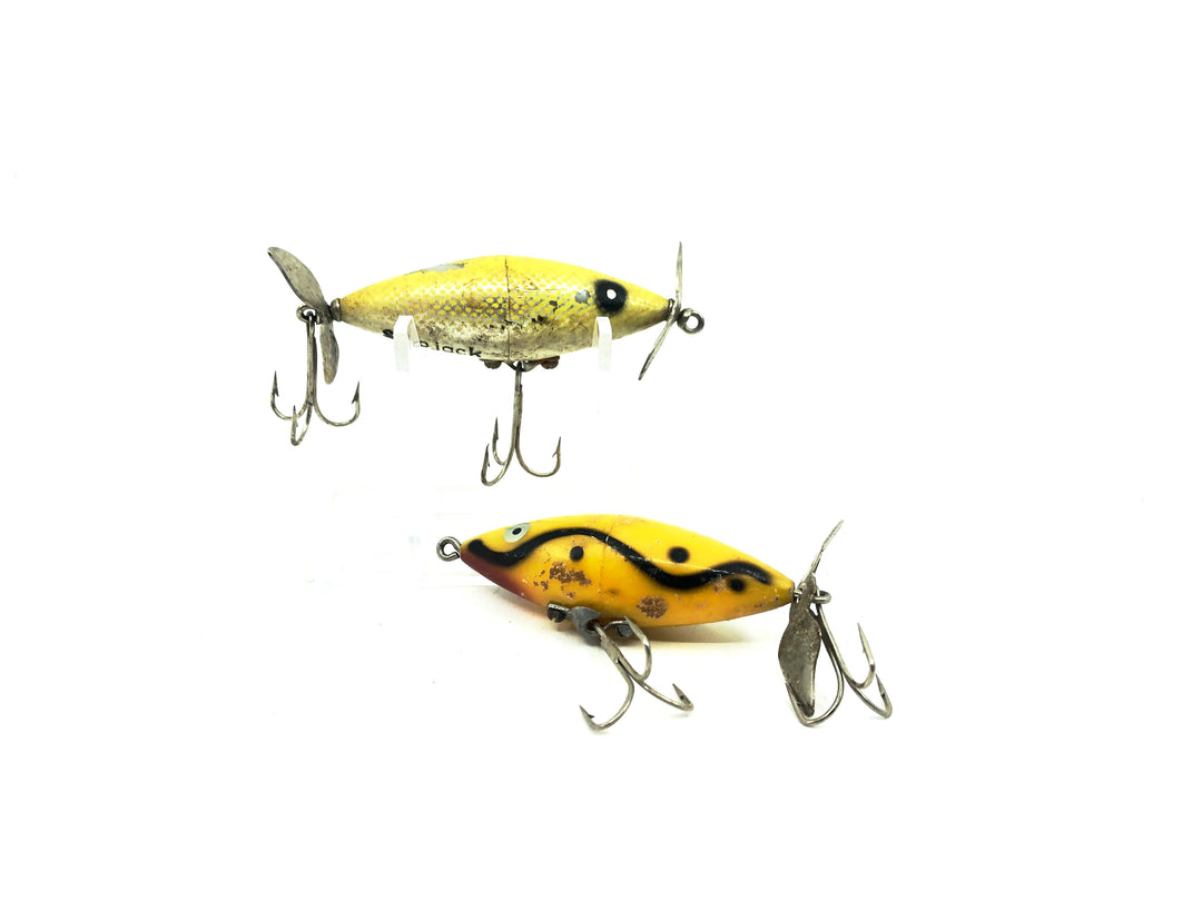 Tackle Industries Skip Jack Combo, Floater Topwater Bait, Yellow Shadow Wave/Metallic Yellow Scale