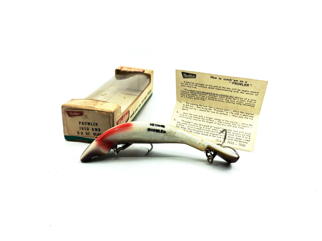 Heddon Prowler 7050, BWB Bronze/White/Brown Color with Box