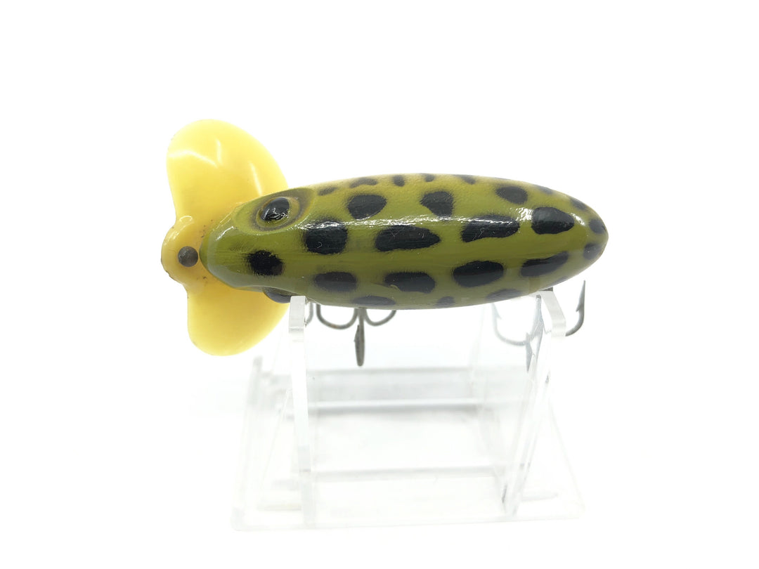 Arbogast Plastic Yellow Lip Jitterbug 1940's WWII Era Frog Color