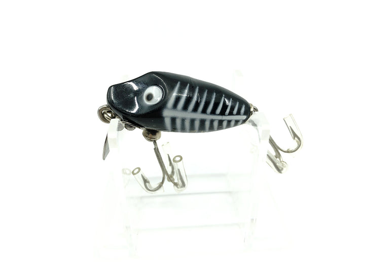 Heddon Midgit Digit River Runt Spook 9020 XBW Black Shore Minnow Color