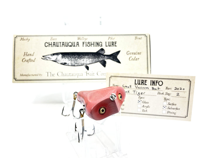 Chautauqua Custom Vacuum Bait in Pink Tiger Color