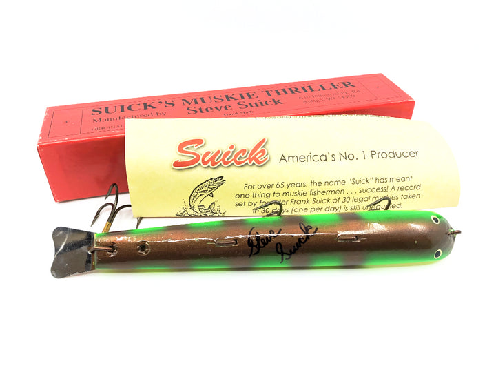 Suick Muskie Thriller Special Edition SIGNED New in Box Fire Tiger Color