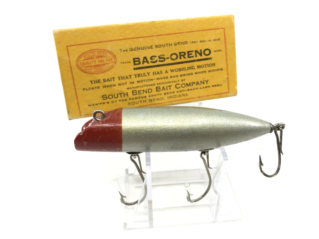 South Bend Jersey Rigged Bass Oreno 973-RHA Red Head Aluminum Body in Matching Intro Box.