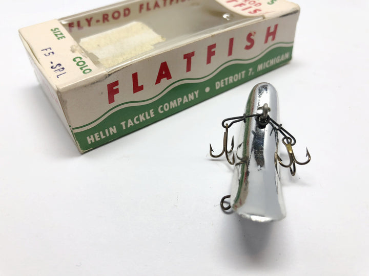 Helin Fly-Rod Flatfish F5 SPL Silver Plated Color New in Box