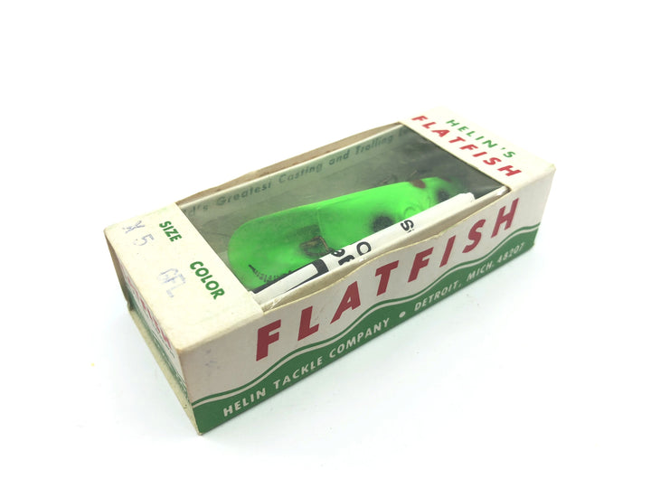 Helin Vintage Flatfish X5 GFL Green Fluorescent Color New in Box