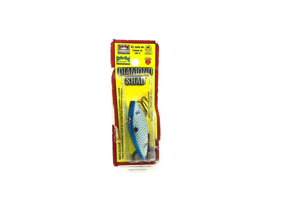 Strike King Diamond Shad #401 Chrome/Blue Color New on Card