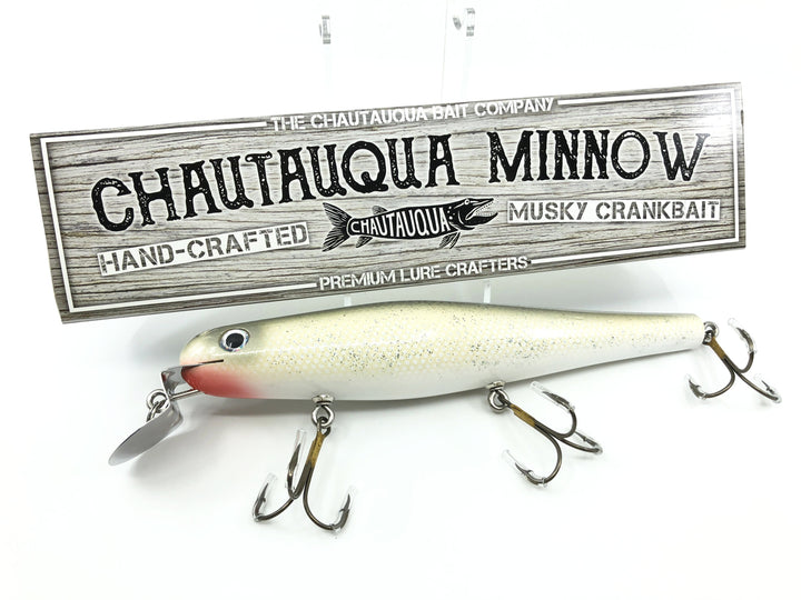 Chautauqua 8" Minnow Musky Lure Special Order Color "Silver Flash"