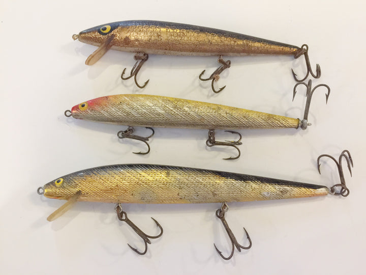 Rapala Lures Lot of 3 Old Foil Type