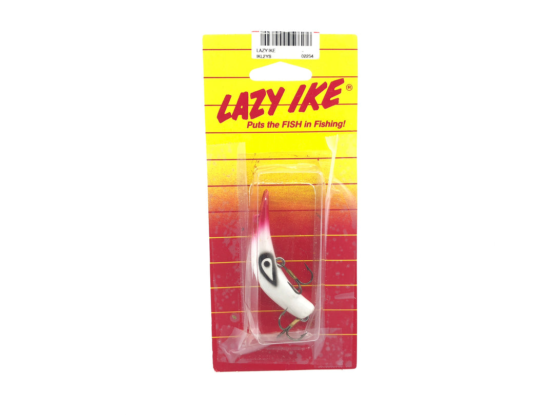 Lazy Ike New on Card Red and White Color Size 2