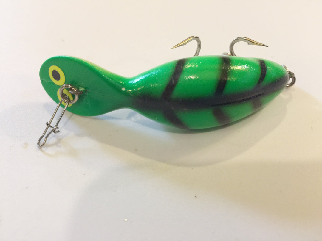 Heddon Tadpolly Clatter Tad Green Black Stripes