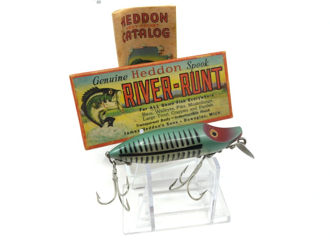 Heddon River Runt Spook Floater 9400-XRG Green Shore Color with Box