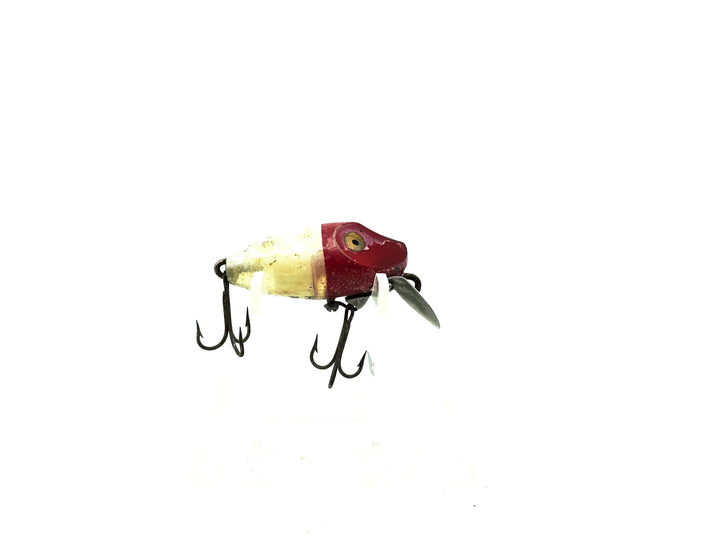 Heddon Midgit Digit River Runt Spook 9020 RH Red Head White Color