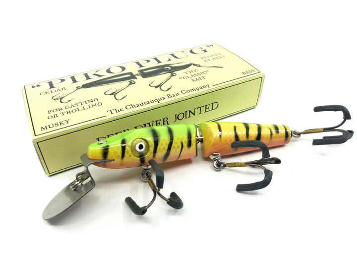 Jointed Chautauqua 4.25" Piko Plug Lure Special Order Color "Fire Tiger"