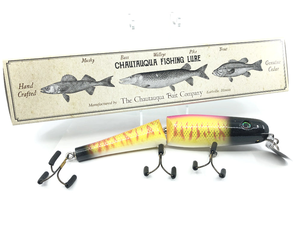 Jointed Chautauqua 8" Minnow Musky Lure Neon Bandit 2017 Color