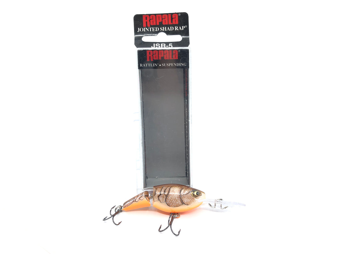 Rapala Jointed Shad Rap JSR-5 BCW Brown Crawdad Color New in Box Old Stock