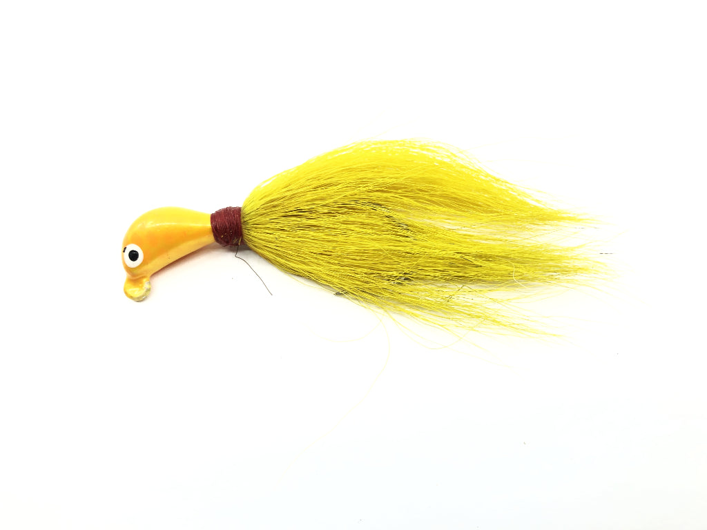 Vibrant Yellow Buck Tail Jig