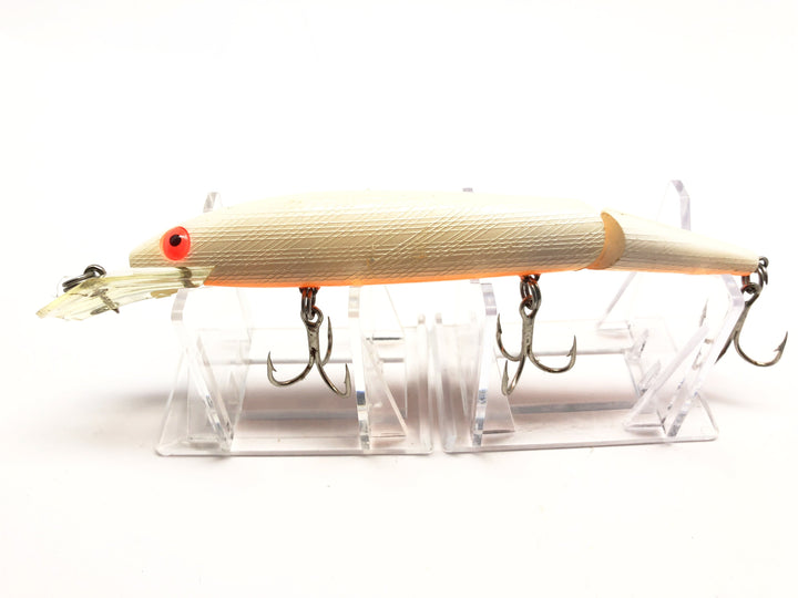 Vintage Rebel Fastrac Jointed Minnow Albino with Orange Belly Color