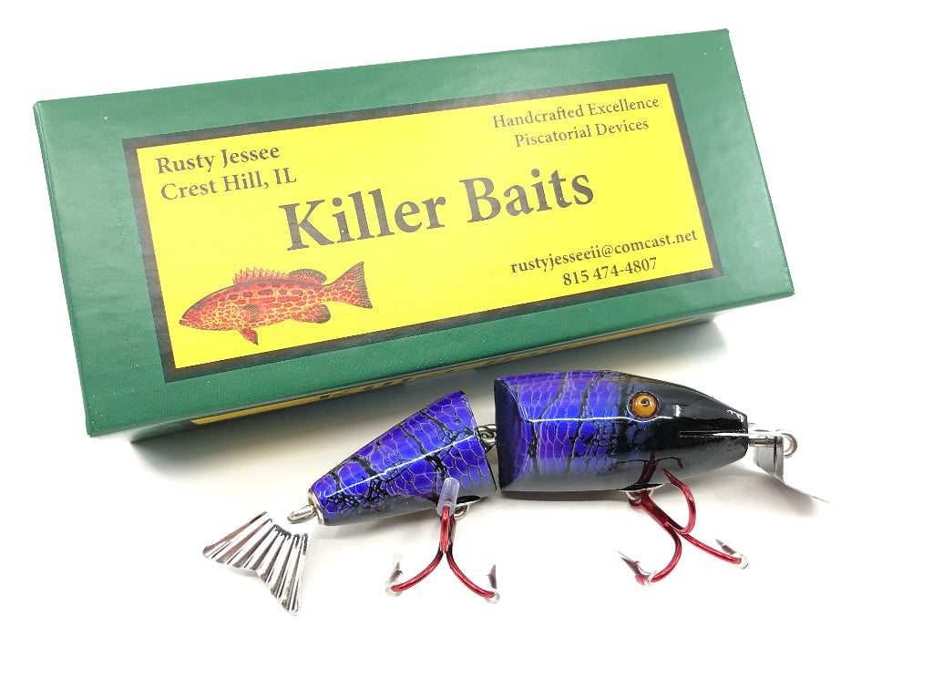 Rusty Jessee Killer Baits Creek Chub Wigglefish Marbled Purple Black Color