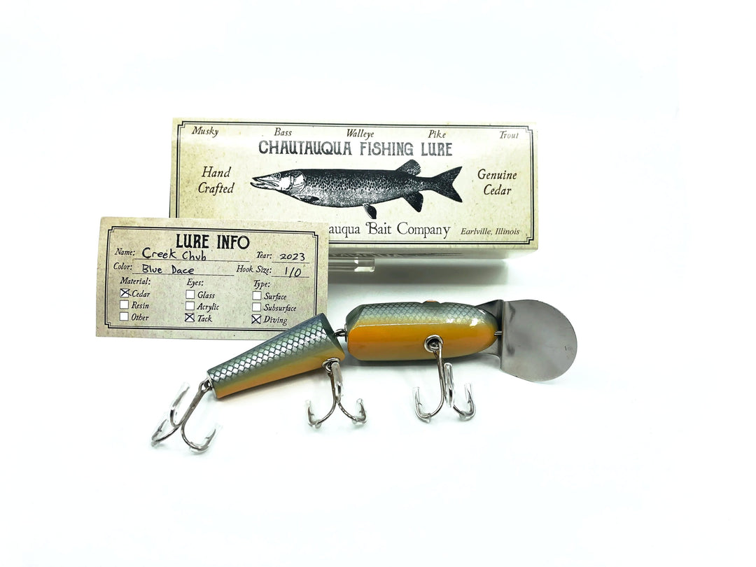 Chautauqua Jointed Creek Chub Lure in Blue Dace Color