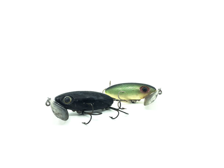 Two Arbogast Jitterbug Frog/Shad Colors